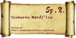 Szekeres Natália névjegykártya